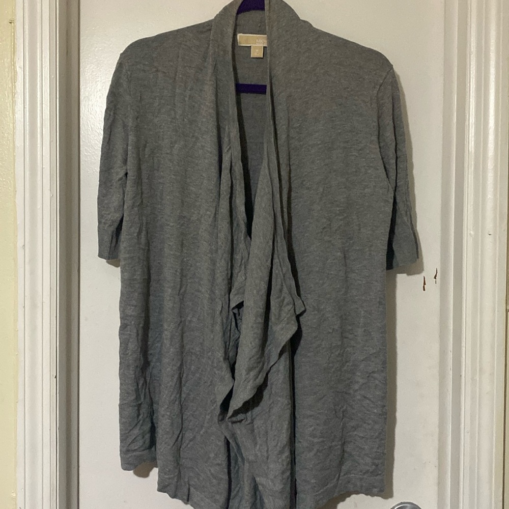 Gray cardigan
